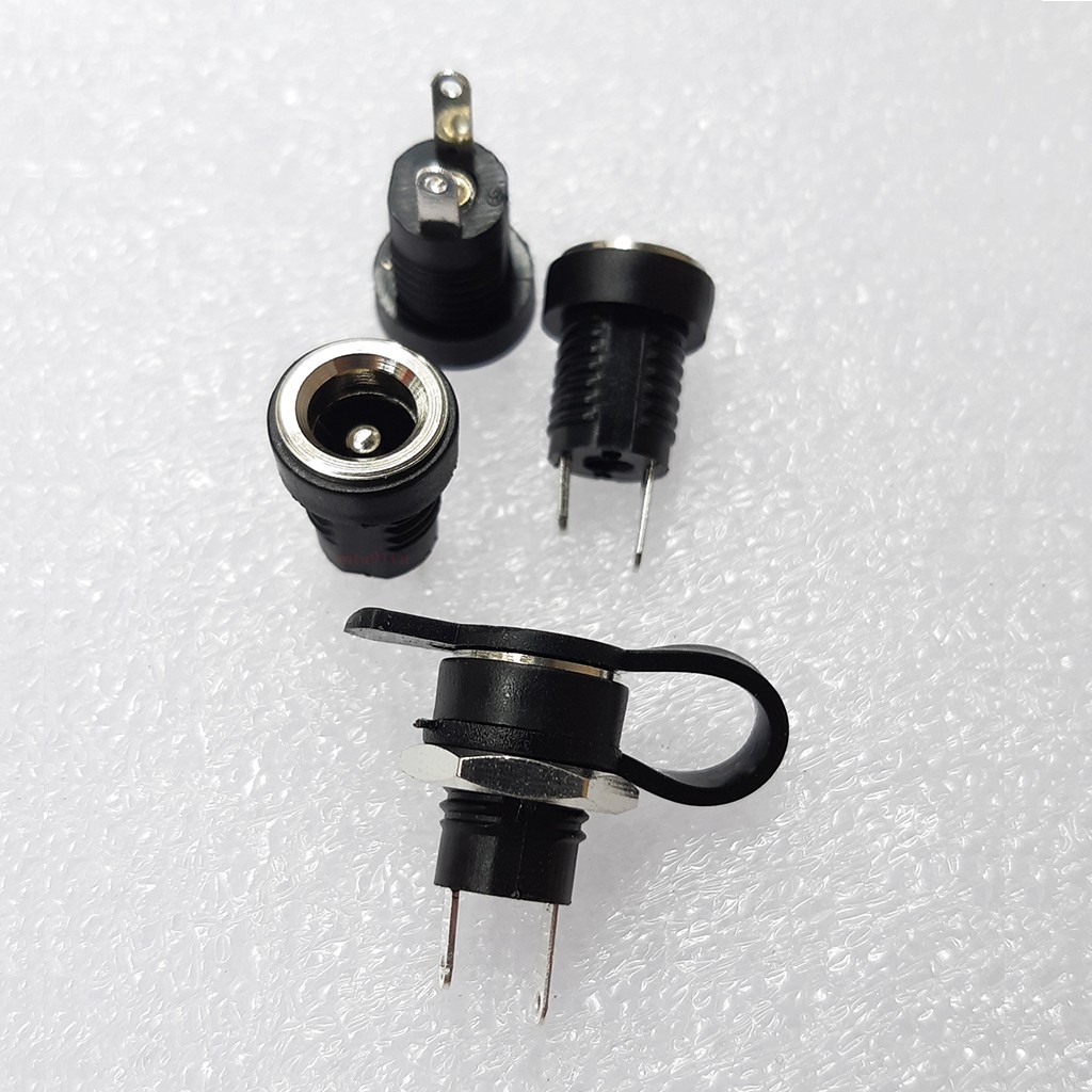 Jack sạc DC-022B chuẩn 5.5mm x 2.1mm (Có cao su chống nước)