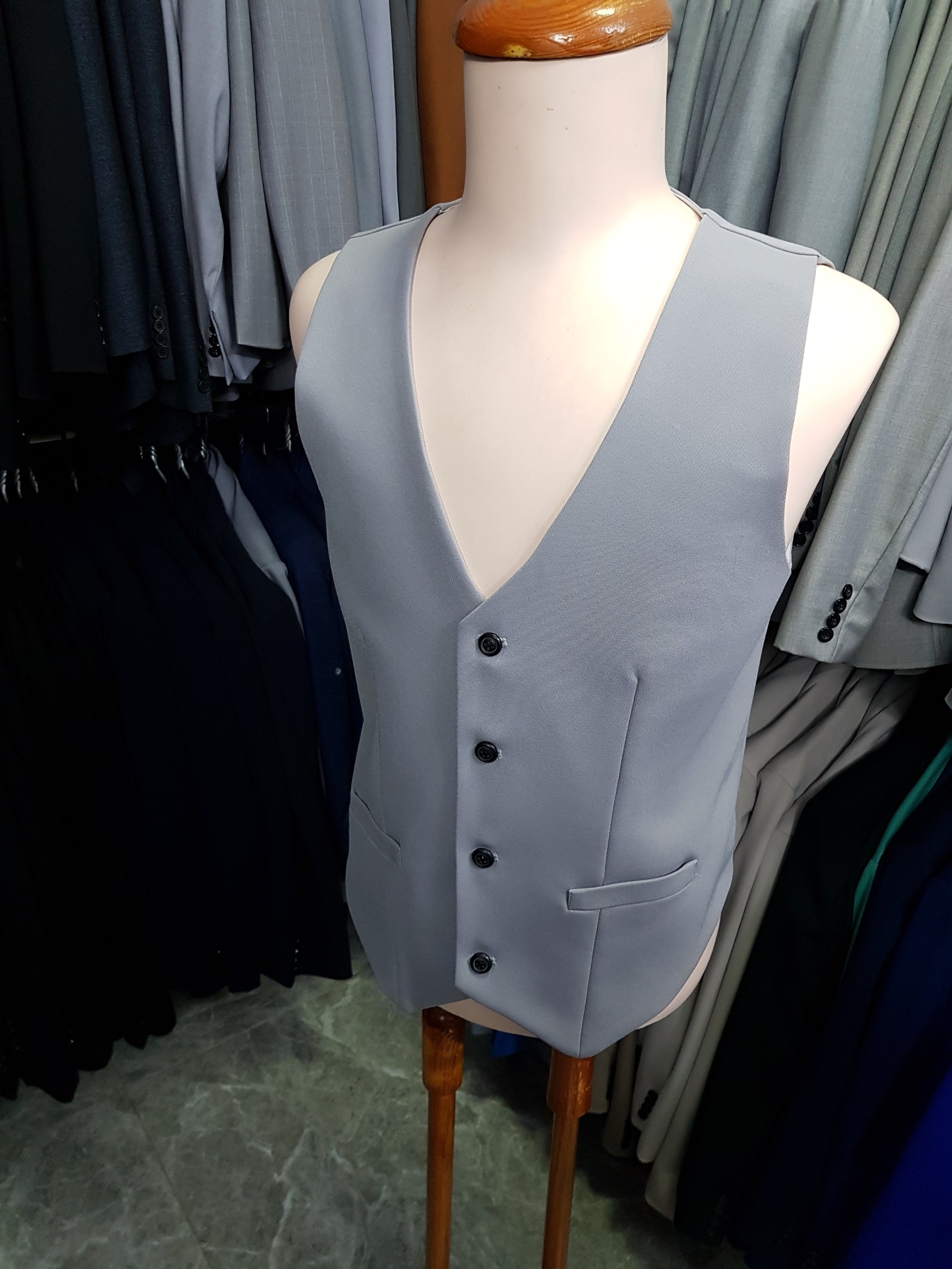 [HCM]Áo Gile Nam Form Ôm Body Tông Xám Ghi Lịch Lãm Phong Cách