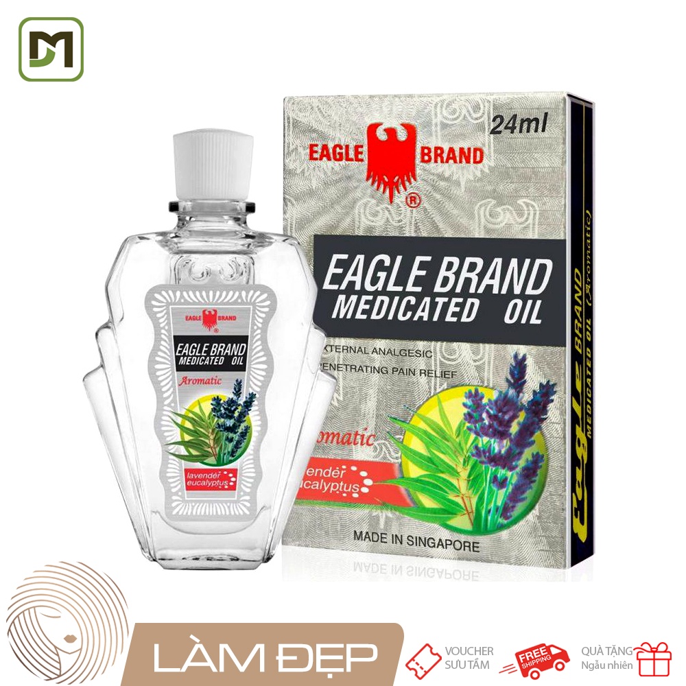 Dầu gió trắng 24ml con ó Eagle Brand 2 nắp đổi trả hàng