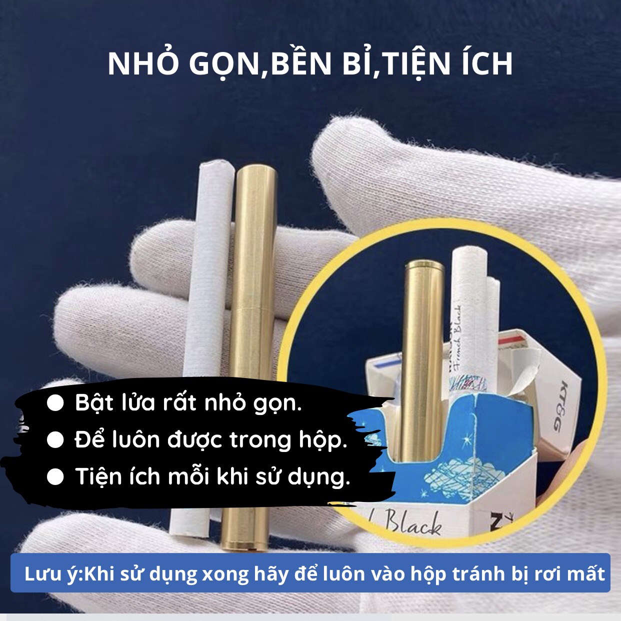 Bật Lửa Con Quay Nhỏ Gọn