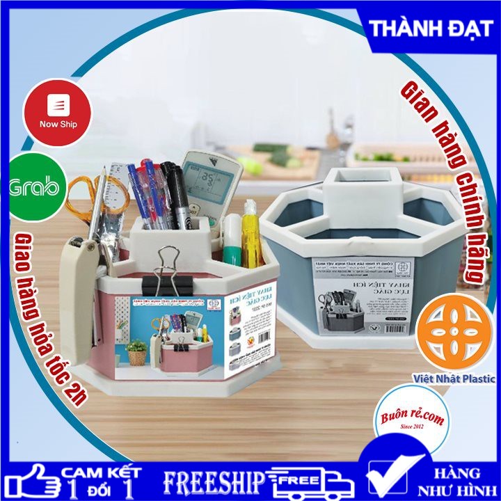 [ FREE SHIP 20K MỌI ĐƠN HÀNG ] Khay tiện ích lục giác 5 ngăn để bàn nhựa Việt Nhật, khay đựng đồ đa năng màu xinh xắn, Khay nhựa tiện ích 5 ngăn để bàn đựng đồ khay nhựa 5 ngăn đựng bút đồ dùng văn phòng đa năng nhựa VIỆT NHẬT cao cấp