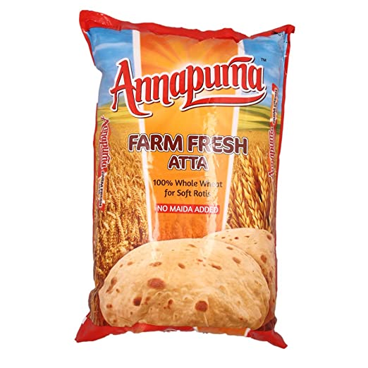 Annapurna Atta 5kg Bột mì nguyên cám Ấn Độ
