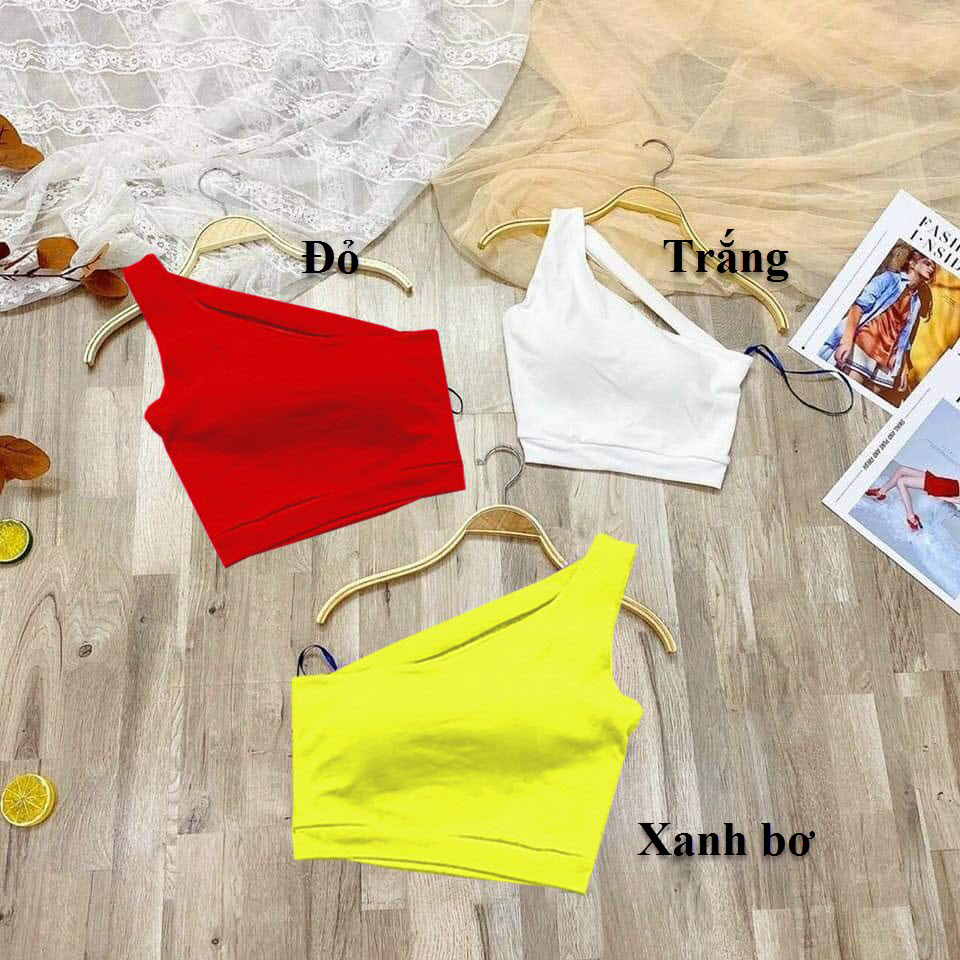 [HCM]Đồ bé gái phong cách sành điệu Áo bé gái sport body ôm kiểu lệch vai - Quần áo trẻ em - SockiMall (210567) (Màu Đỏ)