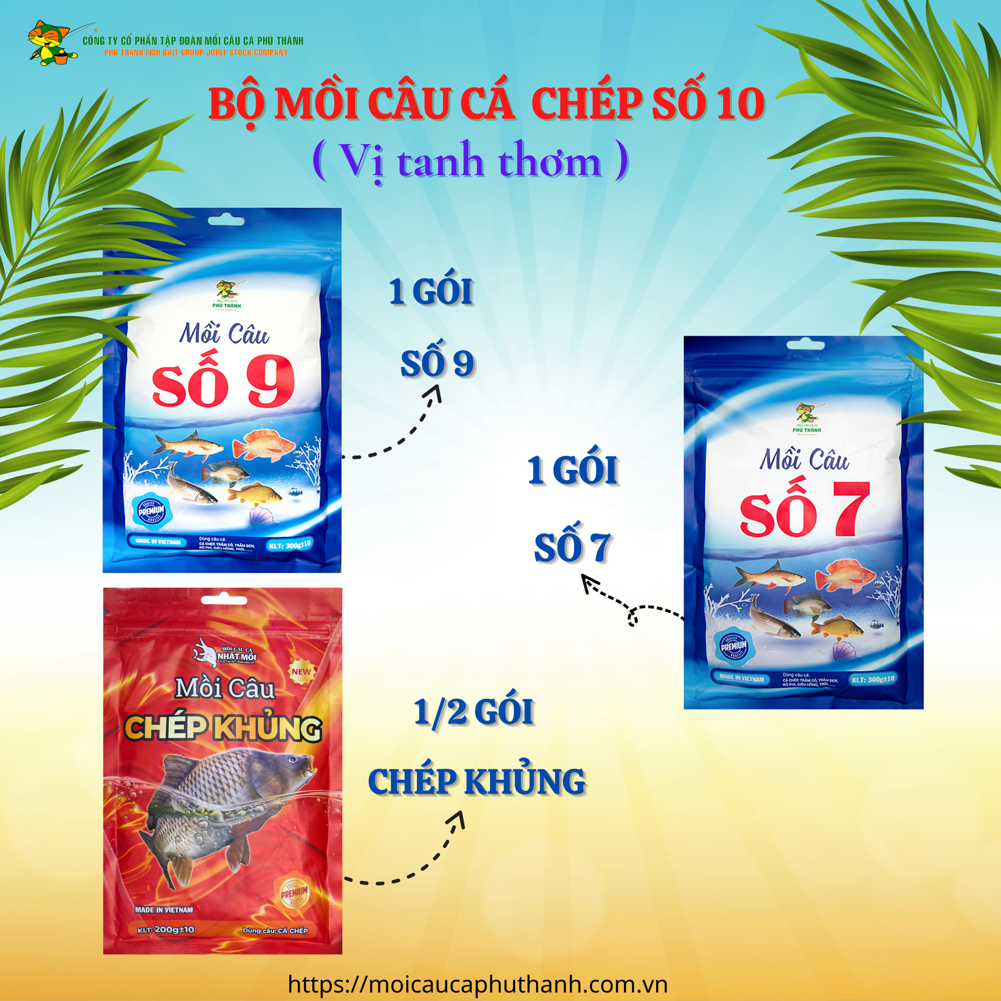 Bộ Mồi Câu Chép Số 9 - Số 10