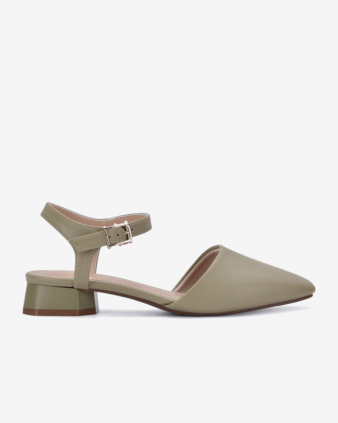 Giày Sandal nữ Đông Hải thiết kế bít mũi gót trụ cao 3cm - S81H5