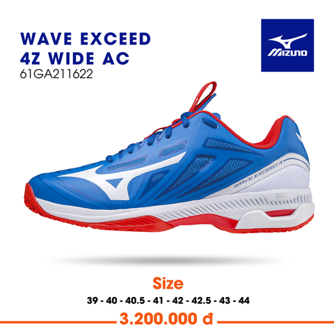 Giày tennis WAVE EXCEED 4ZWIDE AC MIZUNO