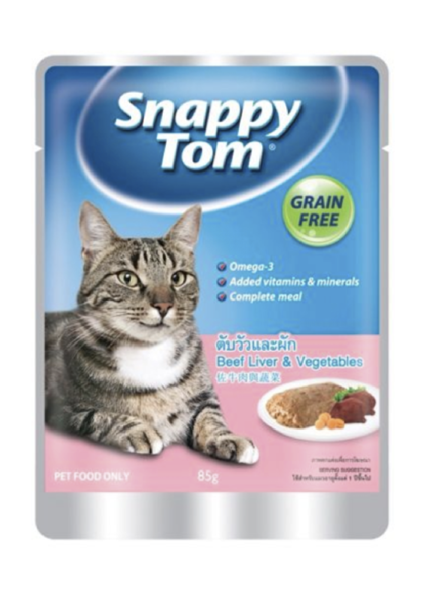 Pate Snappy Tom Grain Free cho mèo gói 85g