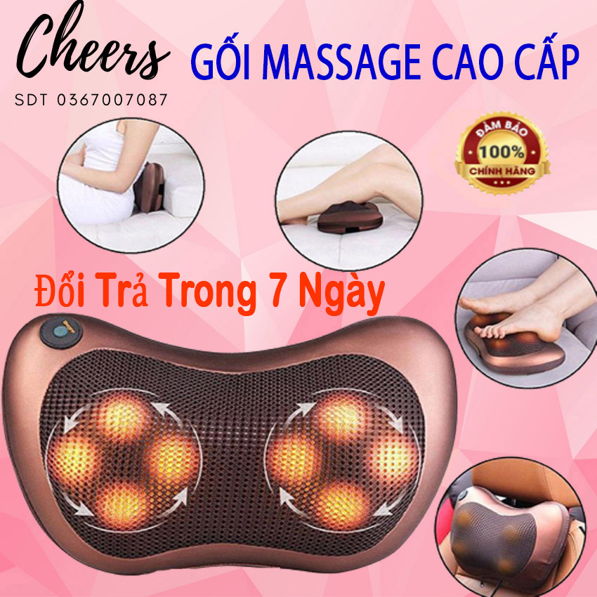 [FREESHIP - GIÁ SỈ] Gối Massage Đa Năng,  Máy Massage Hồng Ngoại 8 Bi Thế Hệ Mới. Mát Xa Các Cơ Huyệt, Xoa Bóp Chống Nhức Mỏi, Nhanh Chóng Giảm Căng Thẳng , Stress .Giá Cực Sốc - Bảo Hành Toàn Quốc Trong Thời Gian 12 Tháng.
