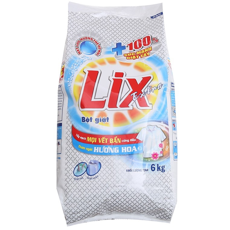 [Mới Nhất ] Bột giặt Lix Extra Hương Hoa 5,5kg