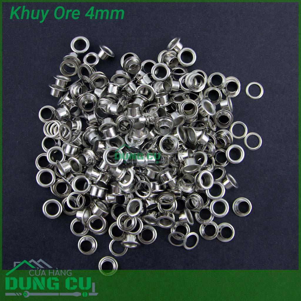 500 Khoen ôrê bọc lỗ bạc 4,5,6mm
