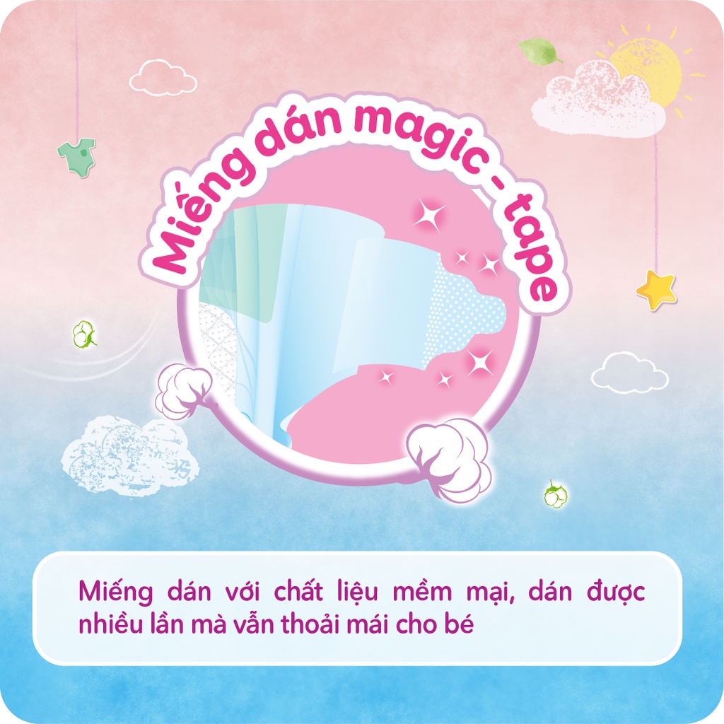 Tã dán sơ sinh BOBBY size NB70 miếng(Hàng tặng kèm tùy thời điểm khuyến mãi))