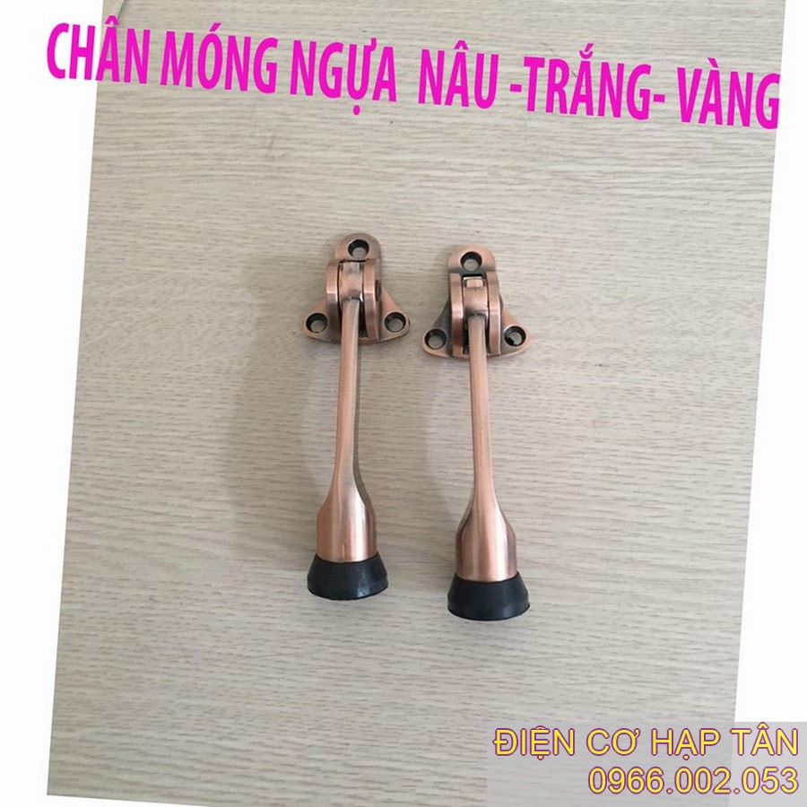 [HCM]Chặn Cửa Móng Ngựa Cao Cấp Nâu – Trắng - Vàng