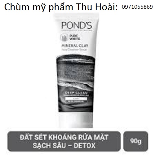 SỮA RỬA MẶT PONDS ĐẤT SÉT KHOÁNG DETOX DẠNG HẠT (90G)