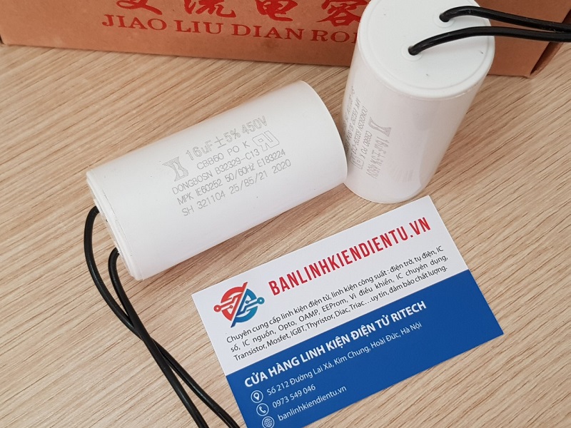Tụ khởi động các loại 450v [6uf] [8uf] [16uf] [20uf] [25uf] [40uf] [50uf]