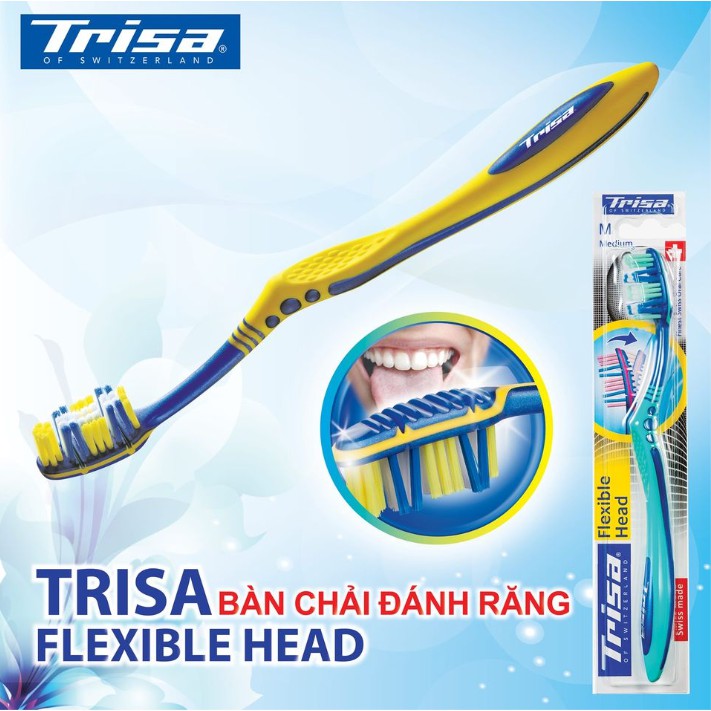 Bàn chải - trisa flexible head medium xuất xứ thụy sĩ