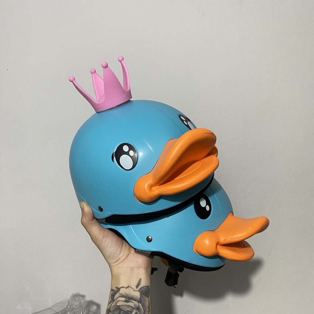Nón bảo hiểm vịt vàng dễ thương, mũ bảo hiểm vịt nhây b.duck có màu lựa chọn, nón bảo hiểm vịt vàng cho bé cute cat