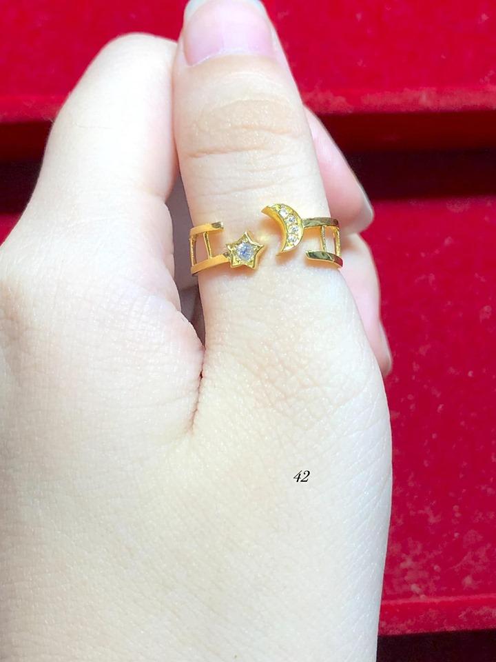 Nhẫn nữ vàng tây