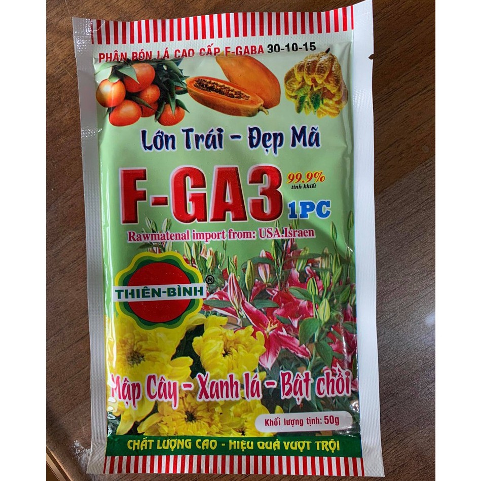 Phân Bón Lá Cao Cấp FGA3, (trọng lượng gói 50g)