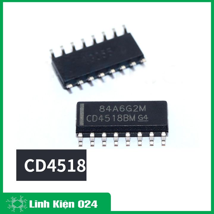 IC CD4518BE SOP16/DIP16 đếm lên BCD kép