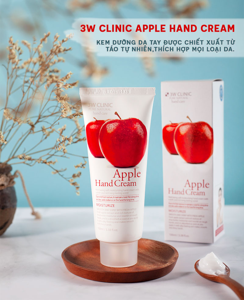 Kem Dưỡng Ẩm Làm Mềm Da Tay 3W Clinic Hand Cream (tuýp 100ml)