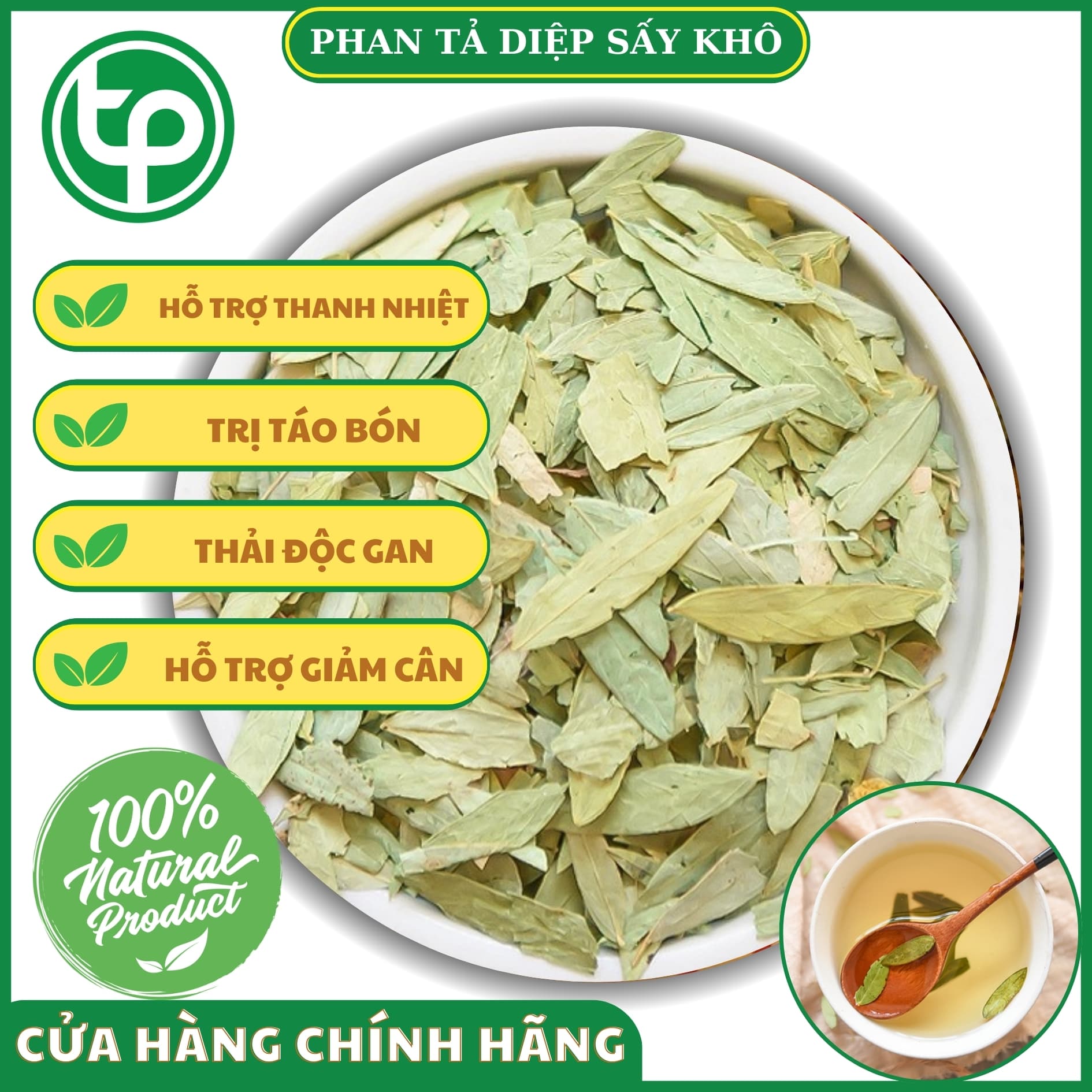 Phan tả diệp khô 500g - Trà khô cao cấp - Dược Tấn Phát