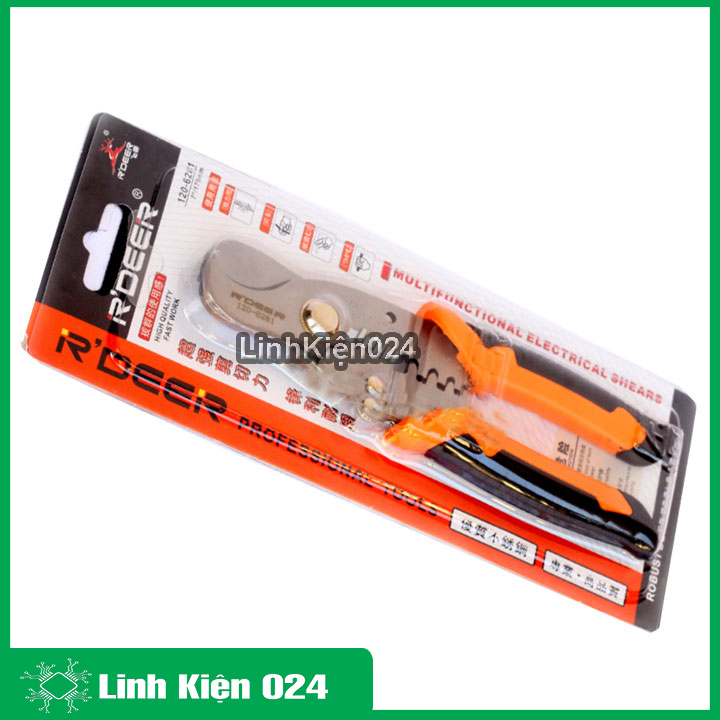 Kìm Đa Năng 3 Trong 1 R'DEER 120-8281 (Cắt-Tuốt-Bấm Cốt)
