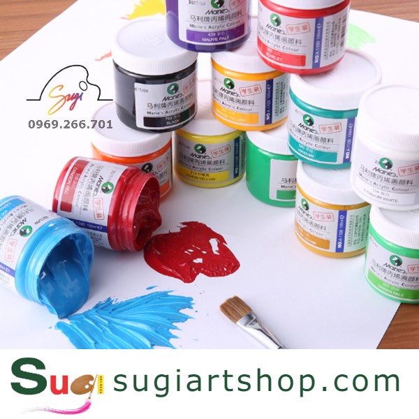 Màu Vẽ Acrylic Maries 100ml, acrylic MARIE'S 100ml