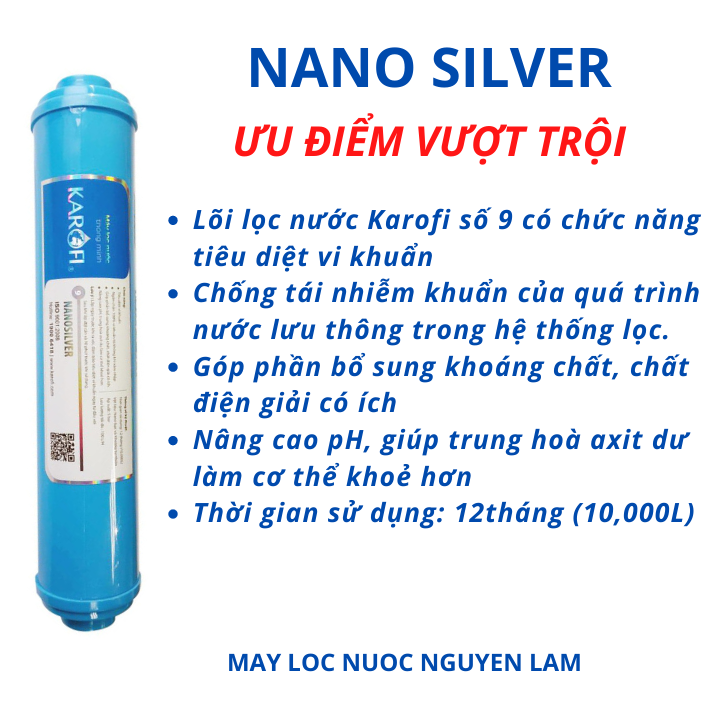 (HCM) Bộ Lõi Lọc Nước KAROFI Số 56789-(Dùng Trong Các Máy Lọc Nước RO)