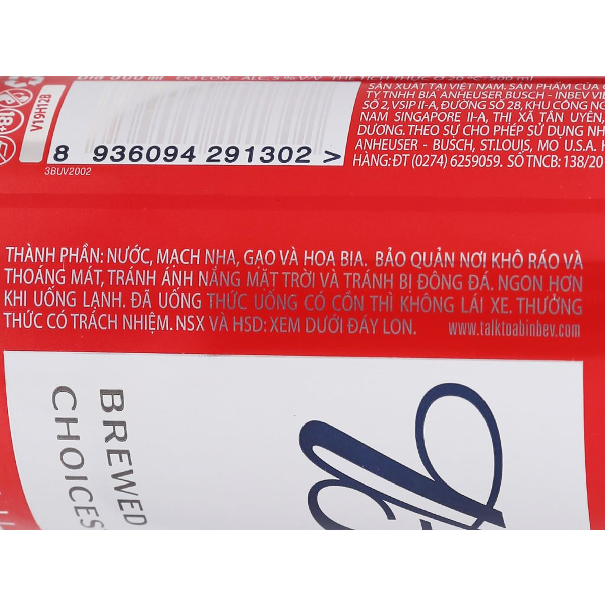LỐC 6 LON BIA BUDWEISER 500ML
