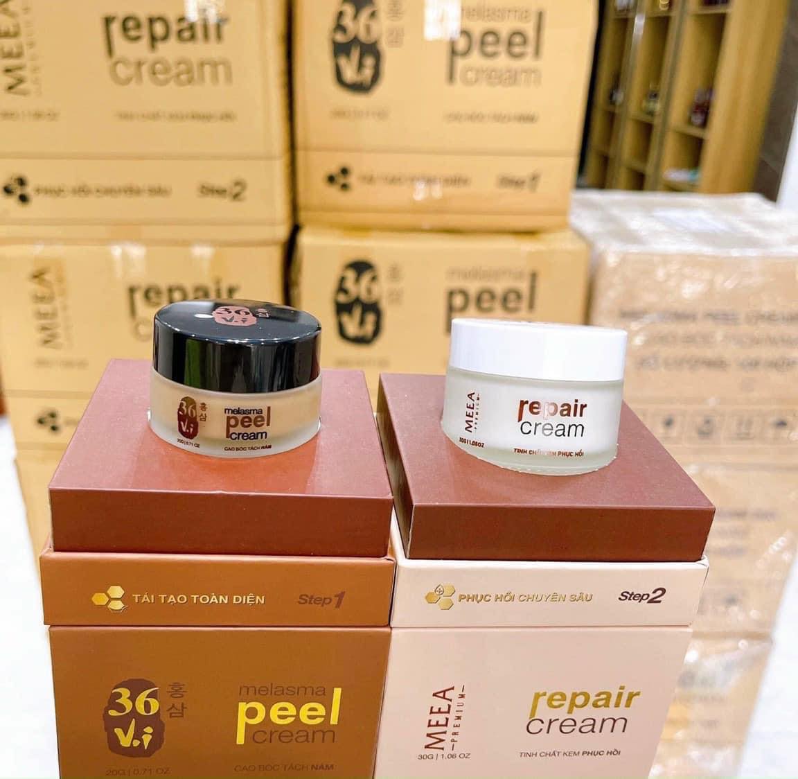 Combo Peel Da Tảo Sâm Và Kem Phục Hồi 36 Vị