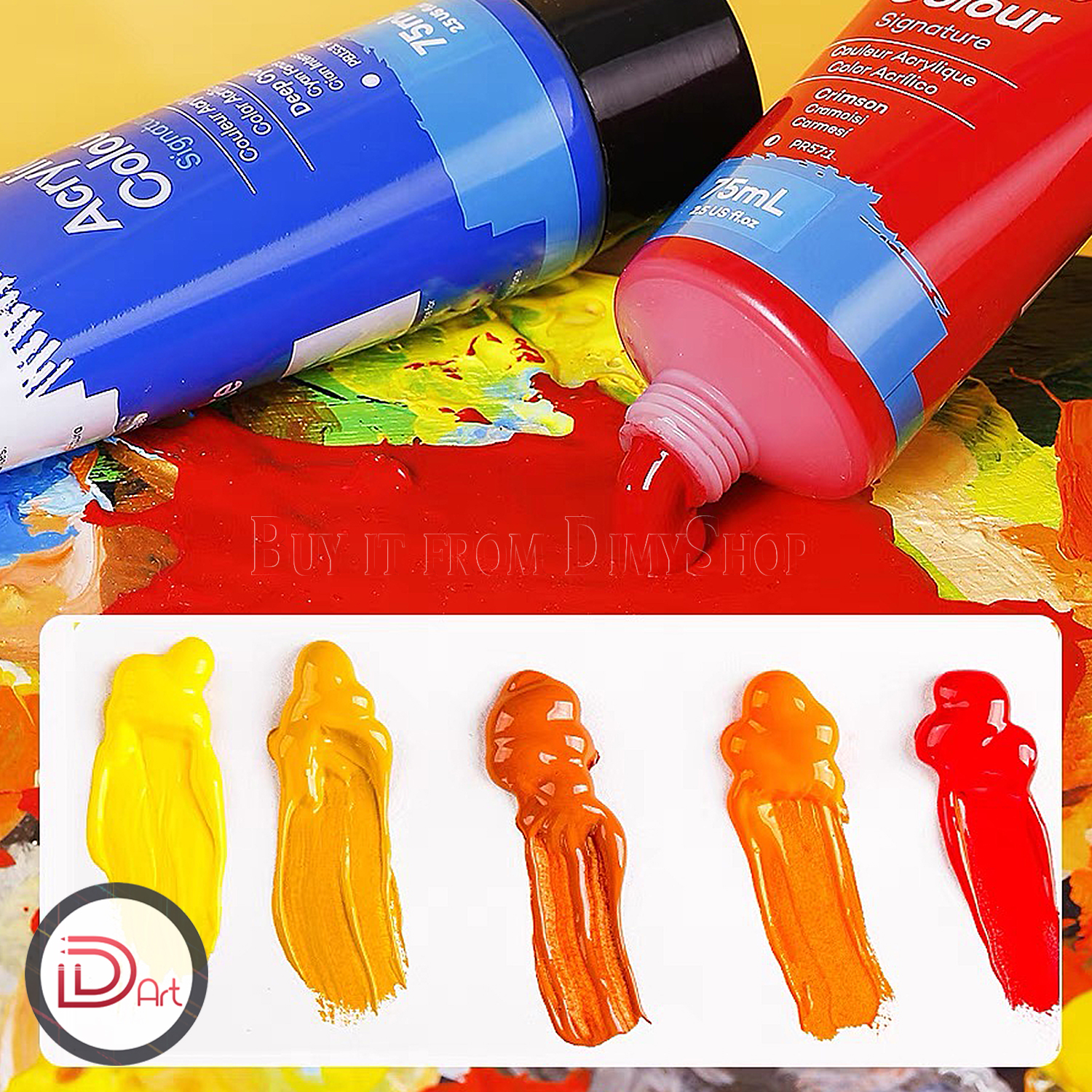 [PART 1] Màu vẽ Acrylic MONT MARTE tuýp lẻ (75ml)