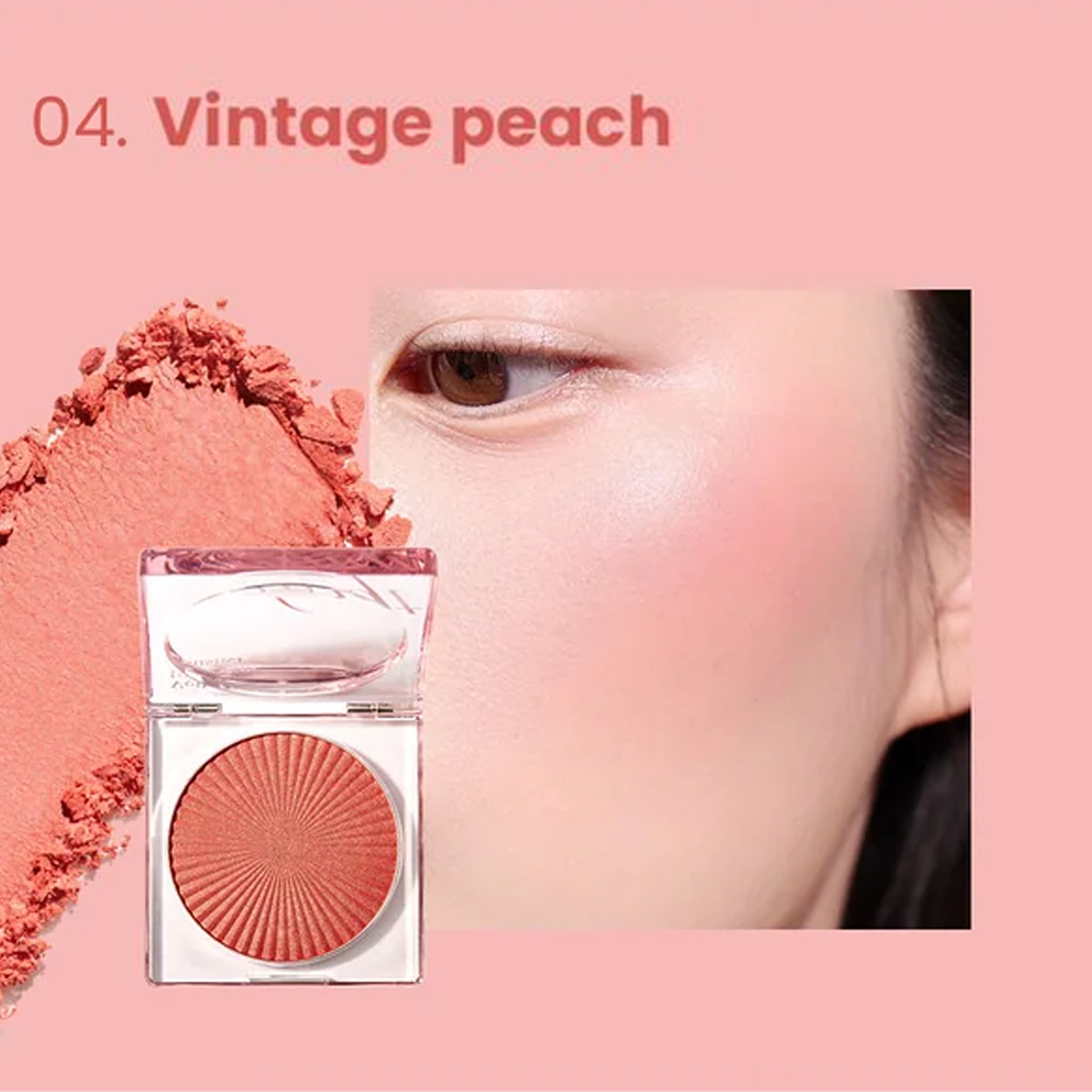 Phấn má hồng trang điểm the face shop veil glow blusher 5g