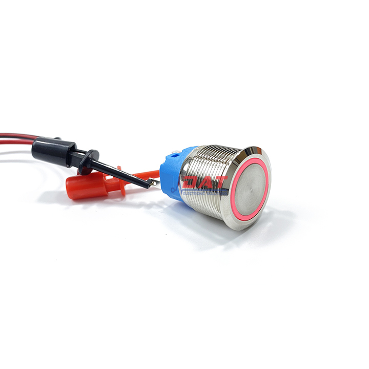 [HCM]Nút Nhấn Vòng Đèn Tự Nhả 22mm 12V 24V