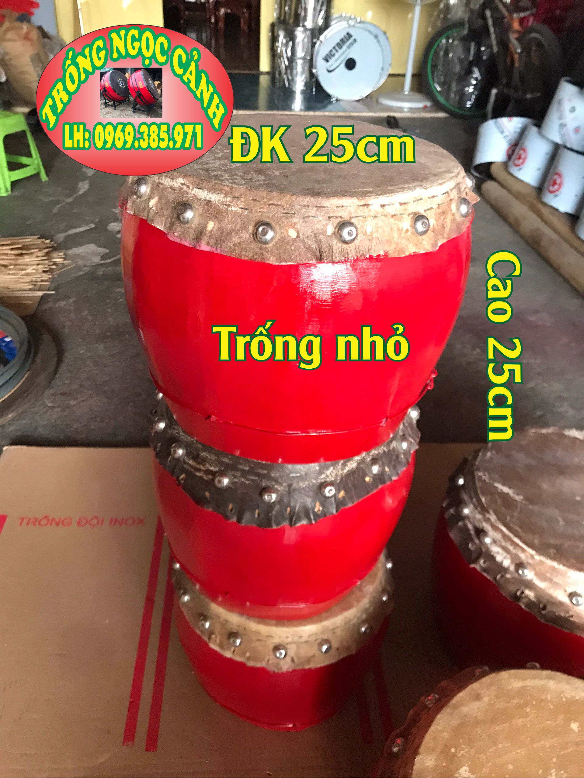 Trống Gỗ Da Trâu Trống Múa Lân Mini Trống Lân Trẻ Em Kiểu Dáng Mini |  Lazada.Vn