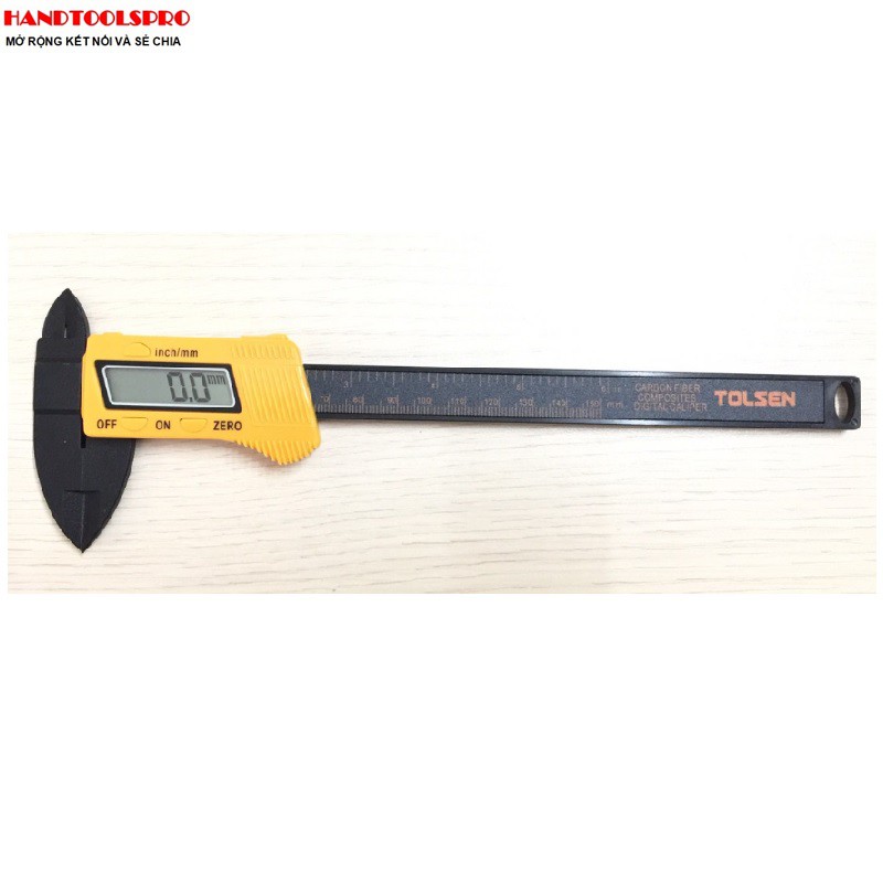 150mm thước kẹp nhựa hiển thị số tolsen 35052