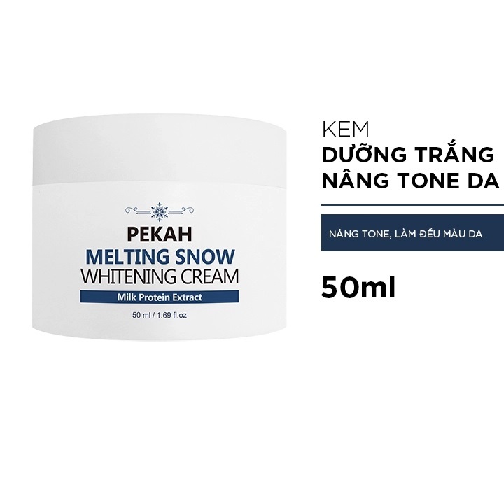 [Mẫu Mới Nhất] Kem PEKAH Melting Snow Whitening Cream 50ml - Kem Dưỡng Da Trắng Hồng