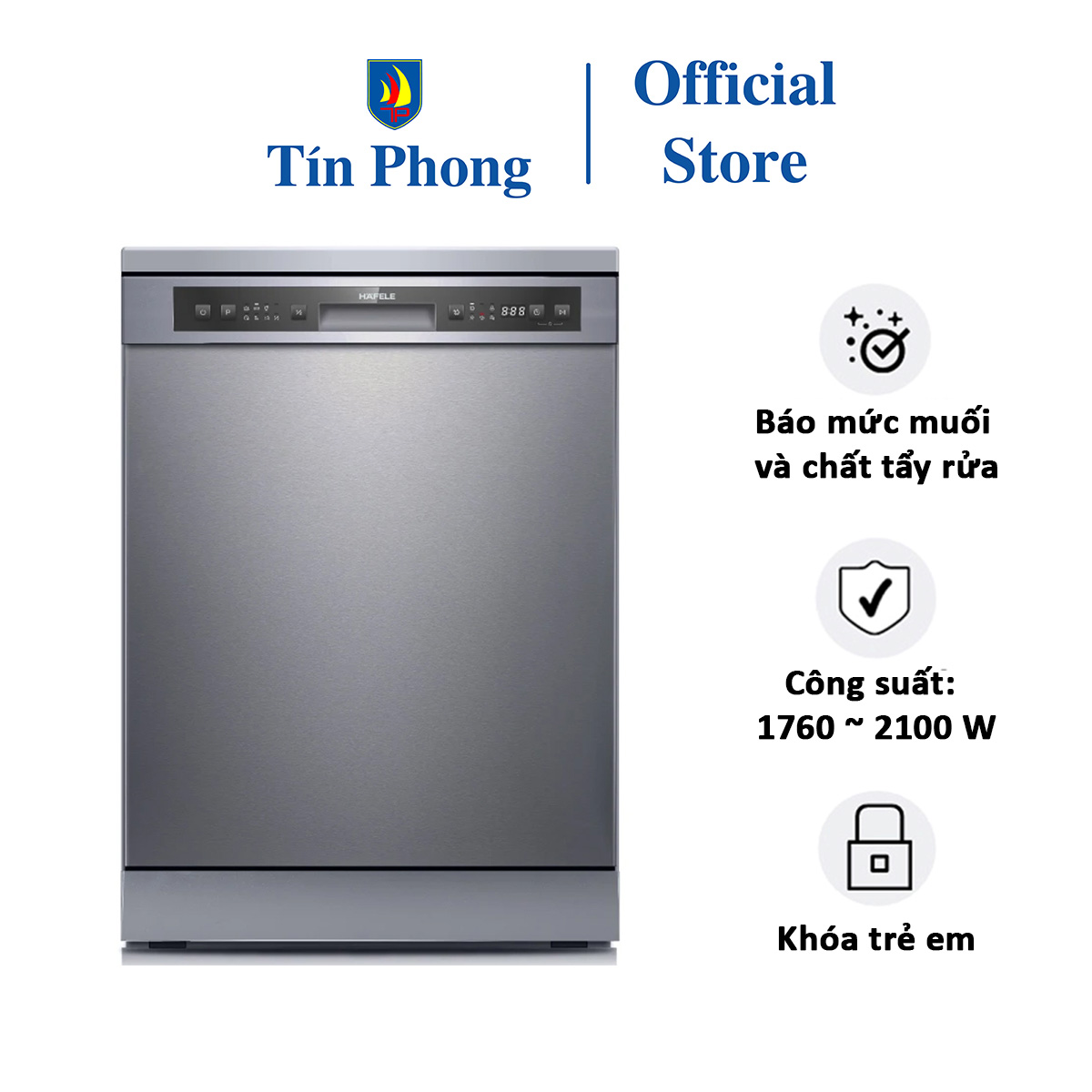 Máy rửa chén độc lập Hafele HDW-F60G/ 535.29.590 (12 bộ)