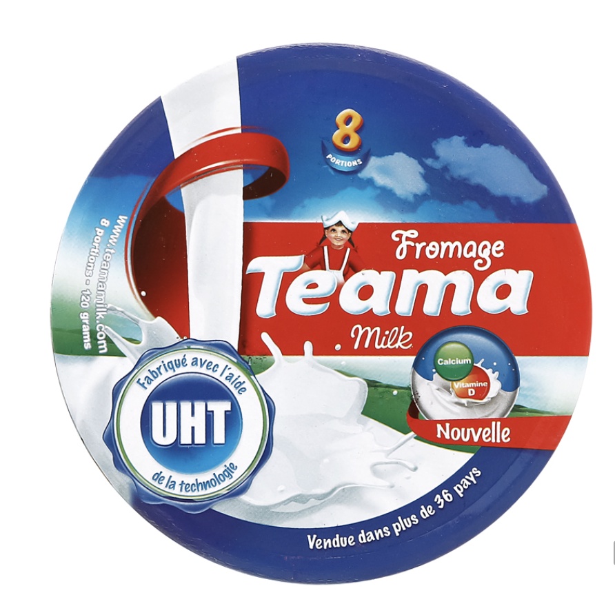 Phô mai Teama hộp 120g (8 miếng)