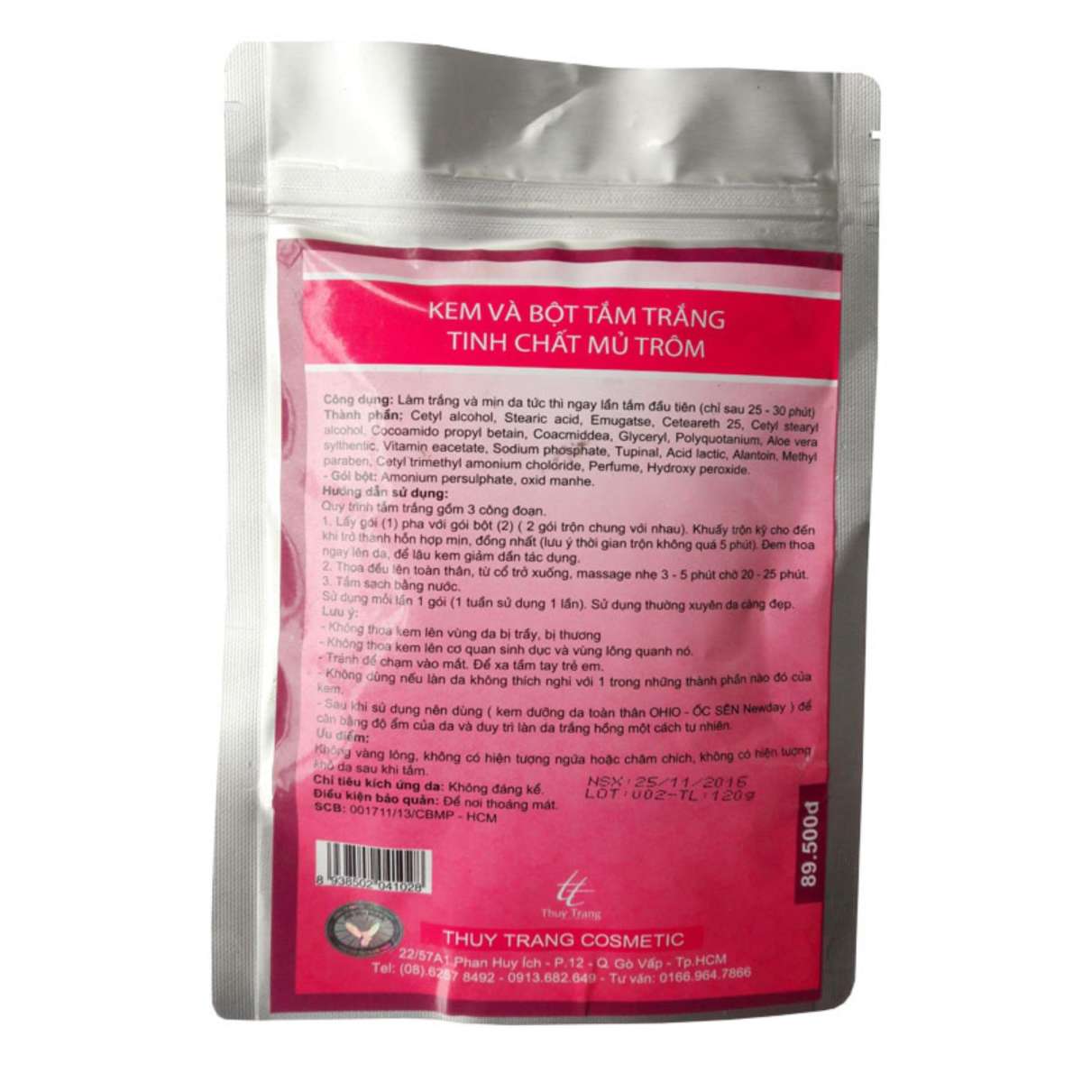 [HCM]Kem & bột tắm trắng tinh chất mủ trôm Ohio 150g (Hồng)
