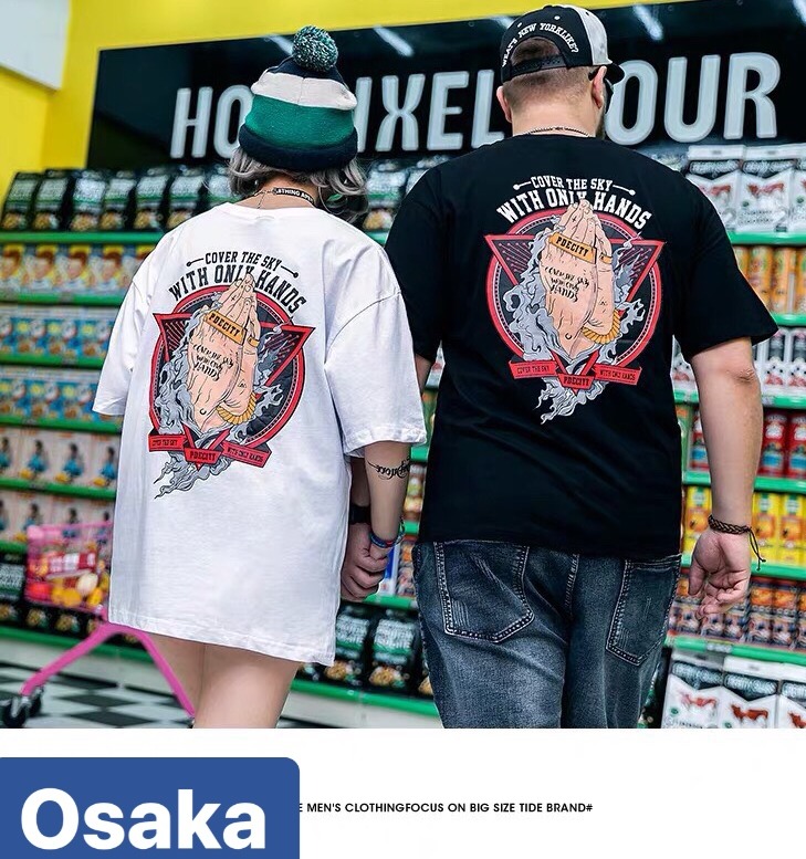 ÁO THUN NAM NỮ BÀN TAY SÁM HỐI PHOM FORM RỘNG TAY LỠ  KIỂU MỚI VIP TREND MẠNH MẼ SÀNH ĐIỆU VẢI DÀY MIN - OSAKA FASHION