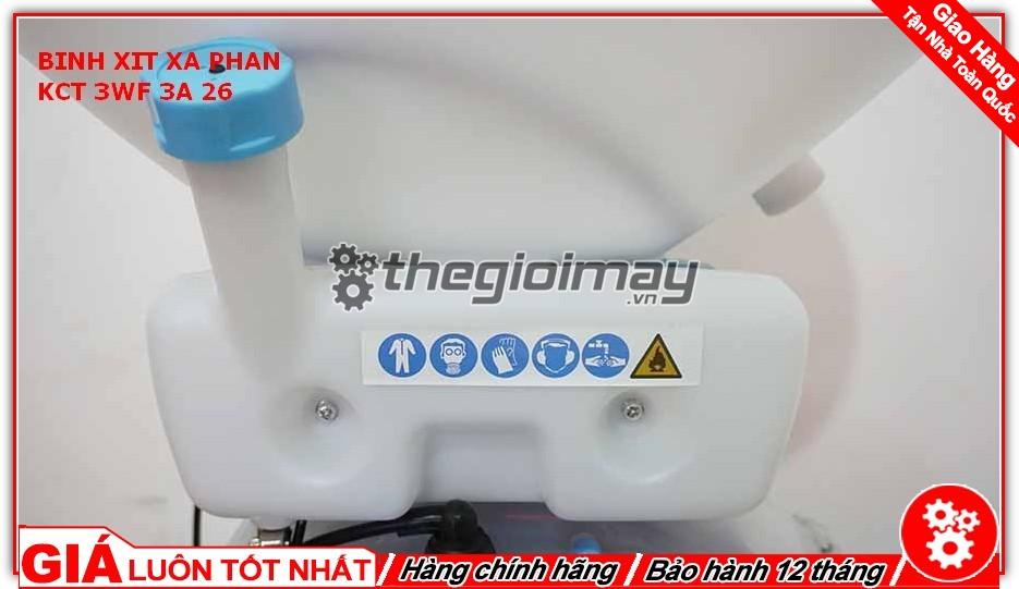Bình xạ phân phun vôi phun hạt KCT 3WF-3A-26