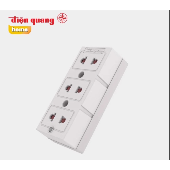 Ổ cắm điện quang đq 004a-02 ,3 lỗ dây 2m