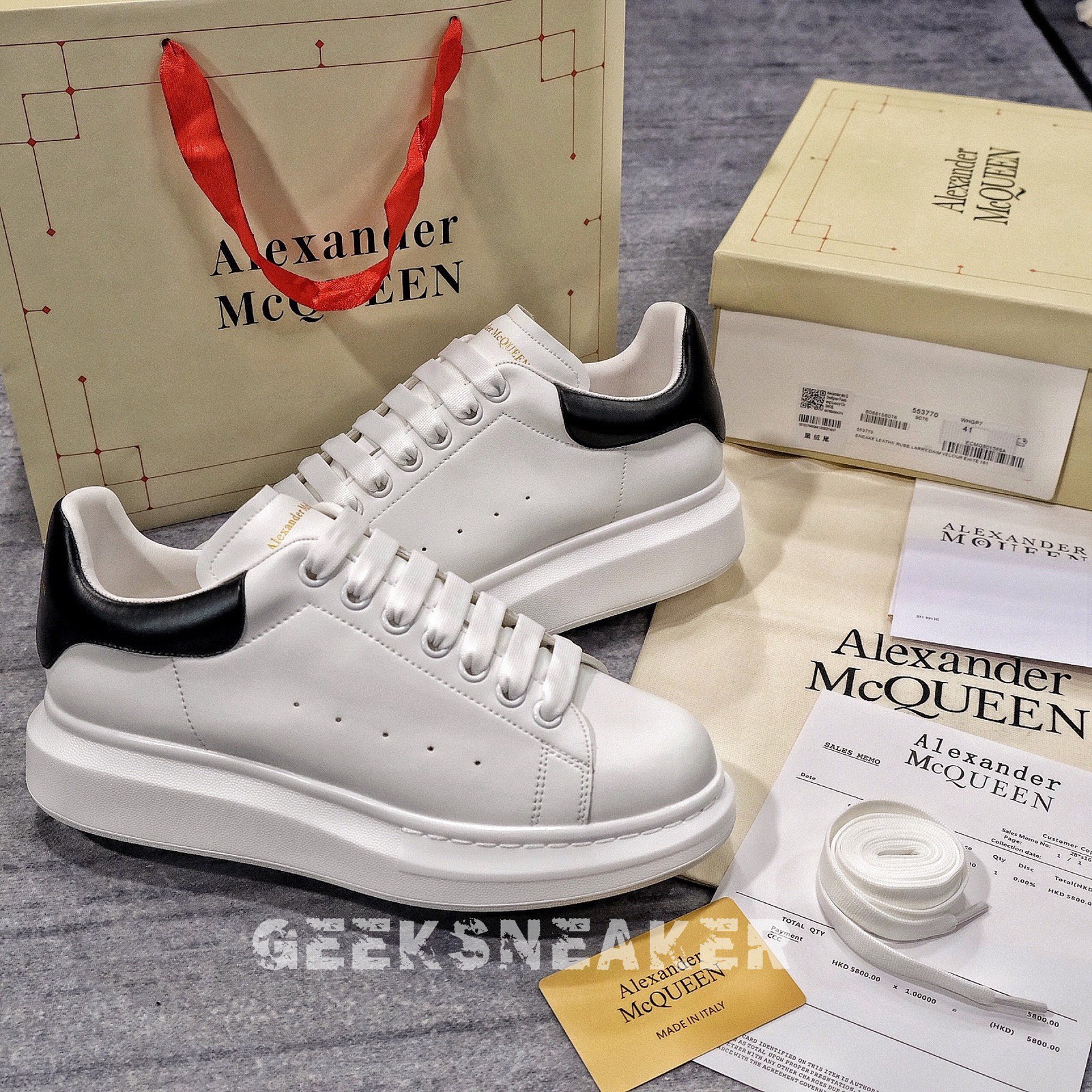 [GeekSneaker] Giày Alex ander Mc Queen / McQueen Gót Da