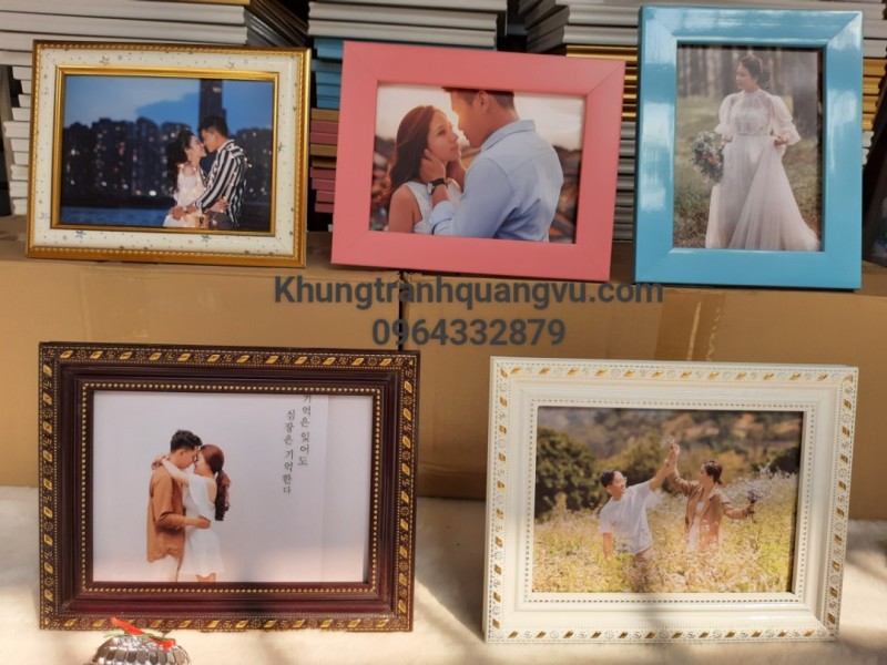 (mặt kính)KHUNG ẢNH ĐỂ BÀN VA TREO TƯỜNG B6(13*18)