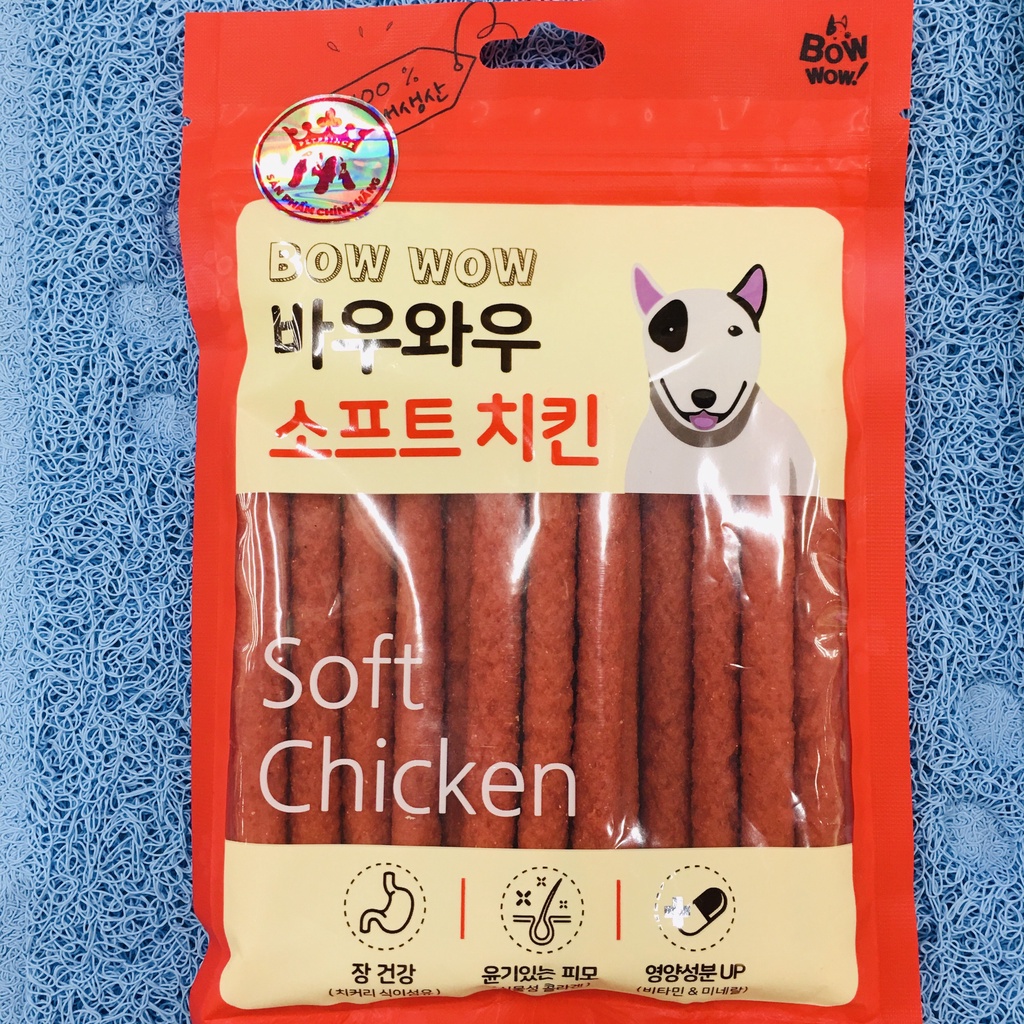 Bowwow snack dạng thịt que dành cho chó 150gr - petemo pet shop