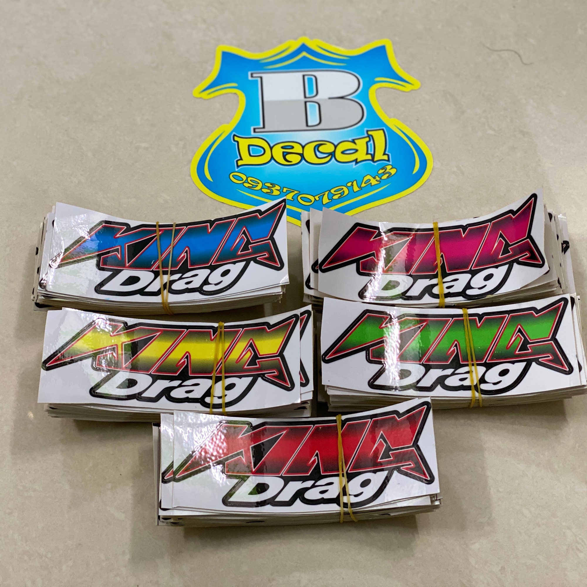 Combo 2Tem King Drag dán đầu xe