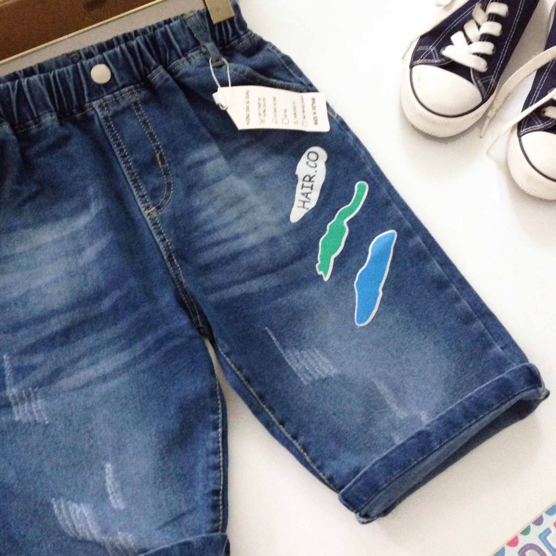 QUẦN SỌT JEAN BÉ TRAI CO DÃN SIZE 33-45KG