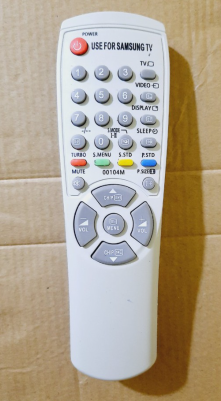 REMOTE ĐIỀU KHIỂN TIVI SAMSUNG 00104M (CRT ĐỜI CŨ)