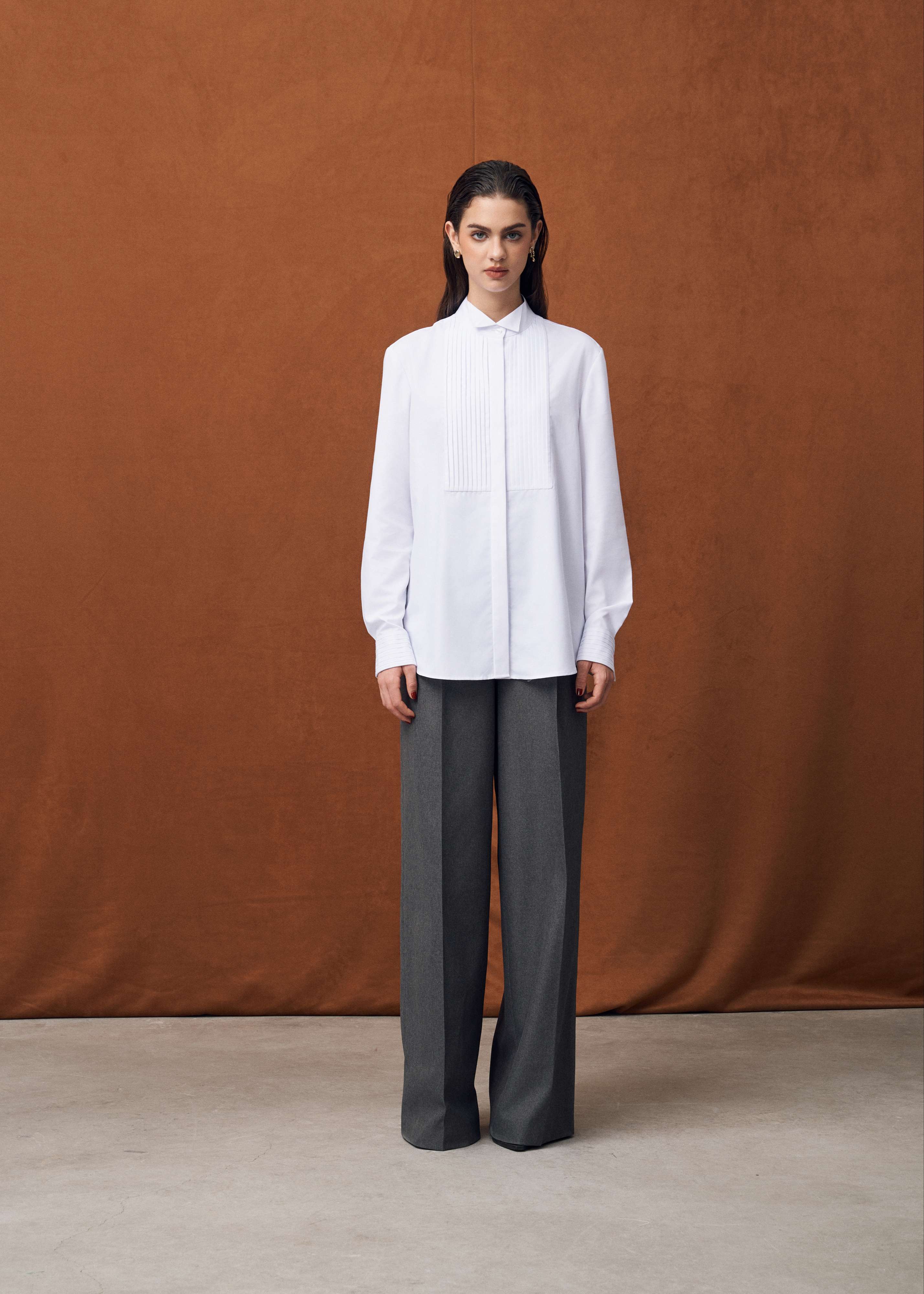 MARLENE SHIRT - ÁO SƠMI XẾP LY