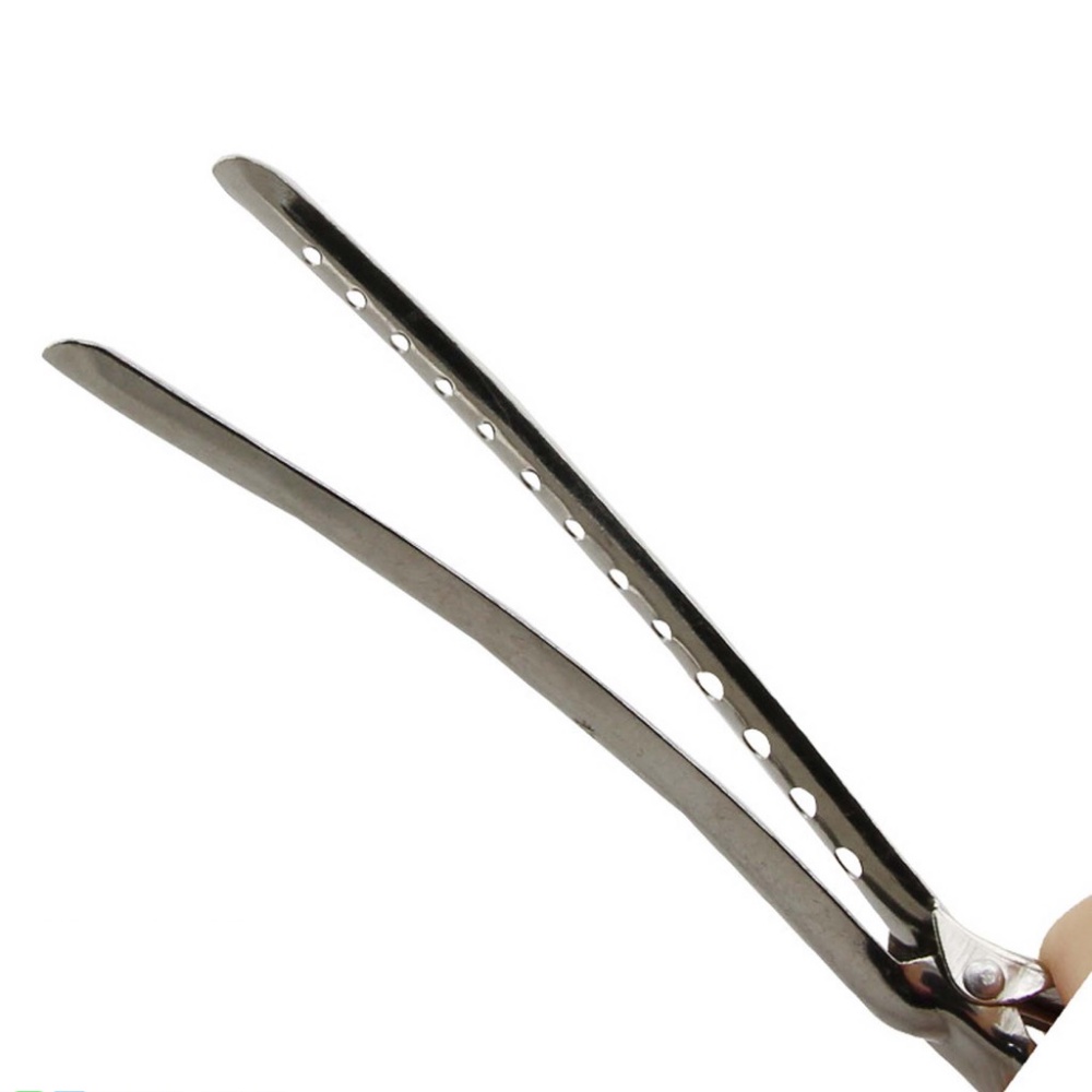 Kẹp Mỏ Vịt Làm Tóc Chuyên Dụng Bằng Thép Không Gỉ ( Set 12 Cây )